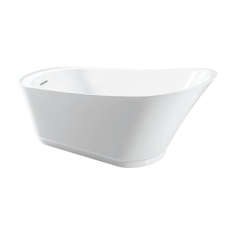 AQUA EDEN Freestanding Bathtubs, 68.5 L, 30.31 W, White, Acrylic VTRS683027